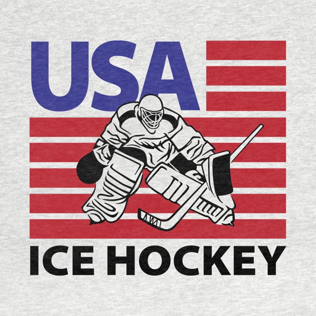 USA Ice Hockey by ThyShirtProject - Affiliate